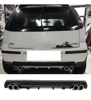 Opel Corsa C Siyah Difüzör Çiftli Yuvarlak Egzoz Görünümlü D Tip Difizör