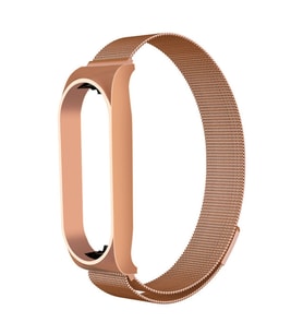 Xiaomi Mi Band 5 Uyumlu Kordon Hasır Metal Mıknatıslı Örgü Zore KRD-01 Kayış
