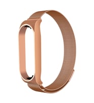 Xiaomi Mi Band 5 Uyumlu Kordon Hasır Metal Mıknatıslı Örgü Zore KRD-01 Kayış