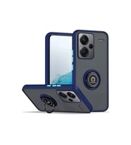 Xiaomi Redmi Note 13 Pro Plus Kılıf Montreal Yüzüklü Silikon Kapak - Lacivert