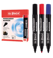 Globox Markör Permanent Yuvarlak Uç Kırmızı 6769