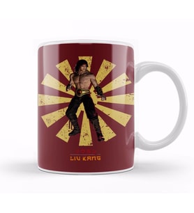 Liu Kang Retro Japanese Mortal Komba Kupa Bardak Porselen