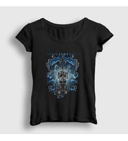 Presmono Kadın Siyah Skulls Apocalyptica T-Shirt 388120tt