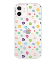 PrintiFy Apple  iPhone 12 Mini ile Uyumlu 1mm Slim Fit Water Color 6 Baskılı Şeffaf  Kılıf