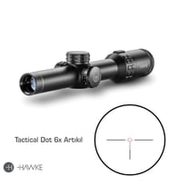 HAWKE Frontier 30mm SFP 1-6x24 IR (Tactical Dot 6x) Yivli Tüfek Dürbünü 18402