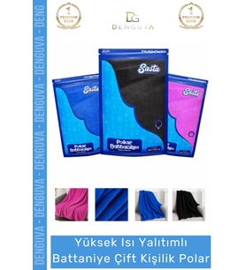 #Polar 180x210 cm Yumuşak Kaliteli Sıcak Tutan Kışlık Termal Lüks Battaniye Çift Kişilik Polar