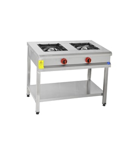 Himaksan  90 X 50 Cm Tüplü Taban Raflı 2 Gözlü Ocak