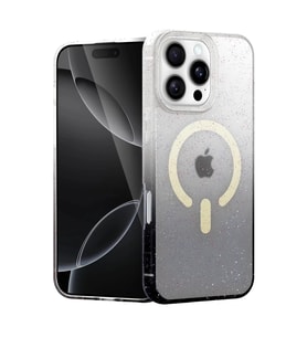 Newface Apple iPhone 16 Pro Pummel Shiny Magsafe Kapak - Siyah