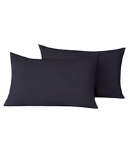 Clasy 2 Adet %100 Pamuk Ranforce Yastık Kılıfı 50 x 70 (Siyah)