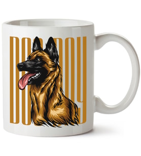 Köpek Baskılı Porselen Kupa Bardak