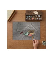 Konut Evinin 3d Izometrik Görünümün 3d Izometrik Görünümü Tasarımı 240 parça Ahşap Puzzle Ahşap Kutuda MP07284