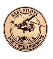 REAL PILOTS DONT NEED RUNWAYS COUGAR Deri PEÇ - Arma - Askeri Patch