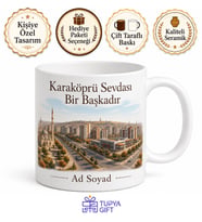 Karaköprü Modern Şehir Dokusu Urfa Hatırası Kupa Bardak Hediye