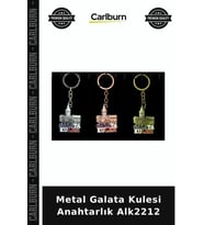 Özel Üretim Hediyelik Hatıra Aksesuar İstanbul Metal Galata Kulesi Anahtarlık Alk2212