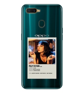 Oppo A5S/AX7/A12 Uyumlu Pulp Fiction Minimalist Poster Desenli Şeffaf Telefon Kılıfı