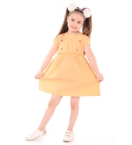 Toontoy Kız Çocuk Elbise (Somon)