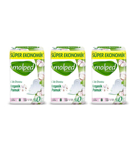 Molped Pure  Soft Uzun Super Ekonomik Ped 18 Li x 3 Adet