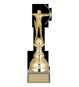 ODAK KUPA - Figürlü Kupalar - Okçu Figürlü Kupalar FG-023 A - 32 cm