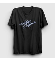 Presmono Unisex Siyah Hotel California Eagles T-Shirt 145070tt