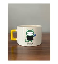 Başak Burcu ve Onla Alakalı Komik Açıklama Baskılı Sarı Kulplu Prime Kupa Bardak Fincan Mug