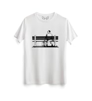 Forrest gump Tasarımlı Baskılı Beyaz Tshirt