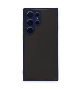 Samsung Galaxy S22 Ultra Kılıf Montreal Silikon Kapak - Lacivert