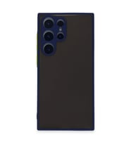 Samsung Galaxy S22 Ultra Kılıf Montreal Silikon Kapak - Lacivert