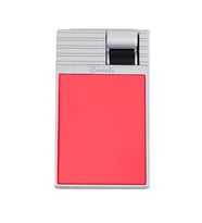Caseti Tek Torch Perde Alev Kırmızı Gümüş Metal Puro Çakmağı
