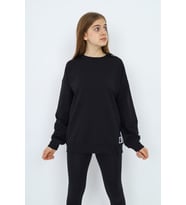 Toontoy Kız Çocuk Sweatshirt (Siyah)