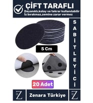 Kendinden Yapışkanlı İz Bırakmaz Tekrar Kullanılabilir Pratik Halı Kilim Kaydırmaz Cırt Bant 20 Adet