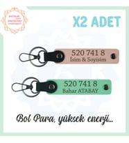 Yavru Ağzı-Yeşil, Adınıza Özel Huzur Veren Hediyelik 520 741 8 Sayısıyla Yüksek Enerji x2 Anahtarlık