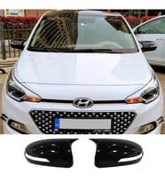 Hyundai i20 Sinyallsiz Batman Yarasa Ayna Kapağı Parlak Siyah ABS 2014-2020