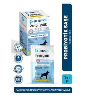 OneVet Probiyotik Şase Köpekler Için Sindirmeye Yardımcı Takviye Vitamini 7 Adet 1 Gr
