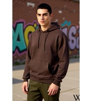 Erkek Kapüşonlu Düşük Kol Uzun Kollu Oversize Kalıp Sweatshirt Fonksiyonel Dayanıklı Rahat