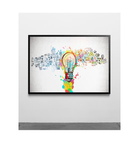 Tablo  Ahşap Çerçeveli Tablo  İdea, Dijital Baskı Çerçeveli Poster