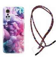 General Mobile GM 21 Pro GM 22 Pro Plus Kılıf Boyun Asklı Rasta Silikon Pink Cloud 1305