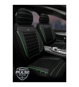 Renault Megane - 1 Hb 1998-2003 Uyumlu Tegin Pulse Serisi Raşel Siyah Yeşil Koltuk Kılıfı