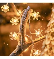 SNOW FLAKE PHOTO CLİP STRİNG LED WARM LİGHT GÜN IŞIĞI PİLLİ KAR TANESİ MANDAL LED IŞIK 2 METRE LED