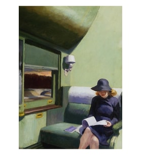 AMERİKAN SANATÇI. Bölme Arabası, Edward Hopper. 1938. Tablo Ahşap Poster Dekoratif
