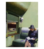 AMERİKAN SANATÇI. Bölme Arabası, Edward Hopper. 1938. Tablo Ahşap Poster Dekoratif