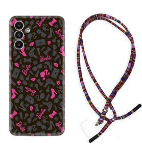 Samsung A23 A31 A32 A50 A51 A52 A53 A70 Kılıf Boyun Asklı Rasta Silikon Barbie and Shoes 1413