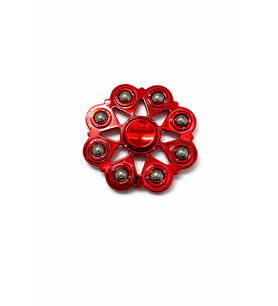 Metal Stres Çarkı Kırmızı (Fidget Spinner) Dikkat Artırıcı & Rahatlatıcı Oyuncak