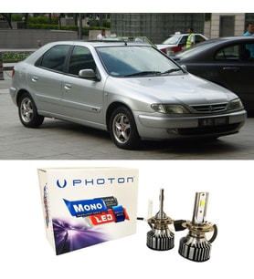 Citroen Xsara Led Xenon Uzun + Kısa Far Ampulü H4 Mono Yeni Seri Beyaz
