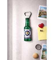 Magnetli Şişe Açacağı Türkiye Temalı Nazar Boncuklu Buzdolabı Süsü 14x3.5 cm