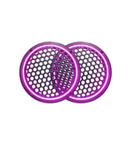 Mor Neon Işıklı Hoparlör ve Midrange Kapağı 20 cm, 2'li Set