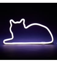 Mustard Sitting Cat Led Işık