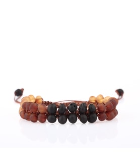 Mat Kehribar Doğaltaş Bileklik 6 mm, B897