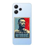 Xiaomi REDMI 12 Uyumlu Conor Mcgregor Notorious Desenli Şeffaf Telefon Kılıfı