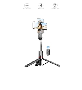 L15 LED Işıklı Kablosuz Selfie Çubuğu ve Tripod Monopod