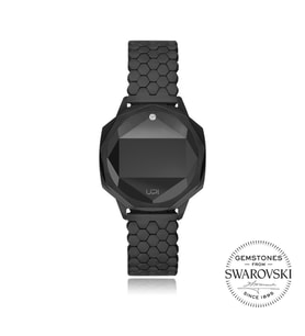 UPWATCH ICONIC BLACK ONE SET WITH SWAN TOPAZ